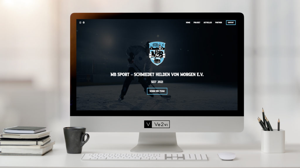 Startseite der von uns umgesetzten Webseite Marcel Brandt